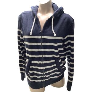 American Eagle Striped Hooded Jacket Preowned